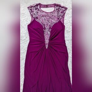 Chic Backless Dress with Beaded Detailing